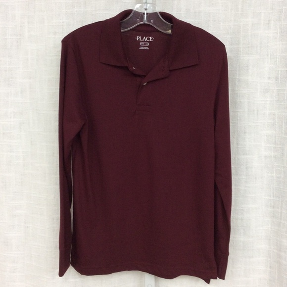 Boys Children’s Place Medium 7-8 Long Sleeve Polo - Picture 1 of 4